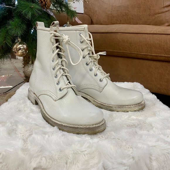 Womens Frye combat boots - Picture 3 of 4